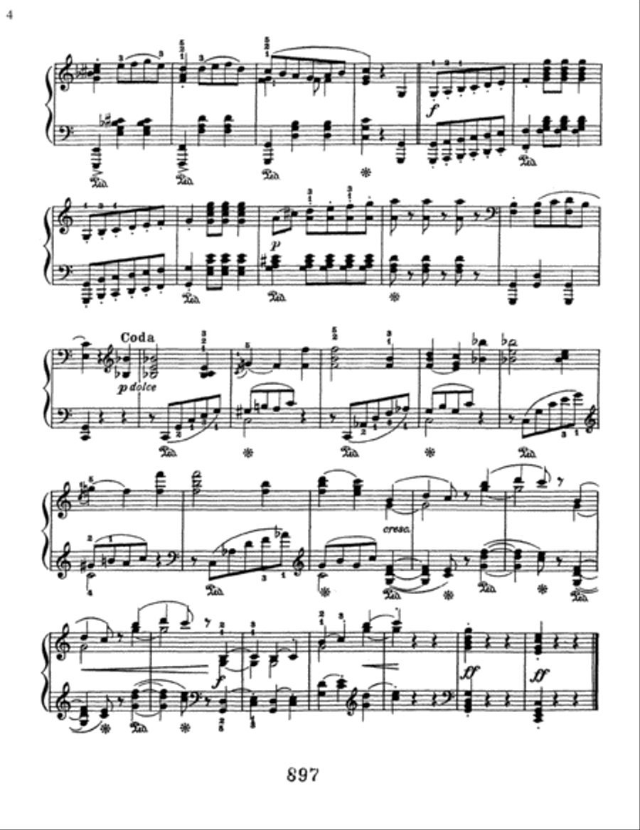 German Dances (3) Piano Solo scores gallery preview page 4