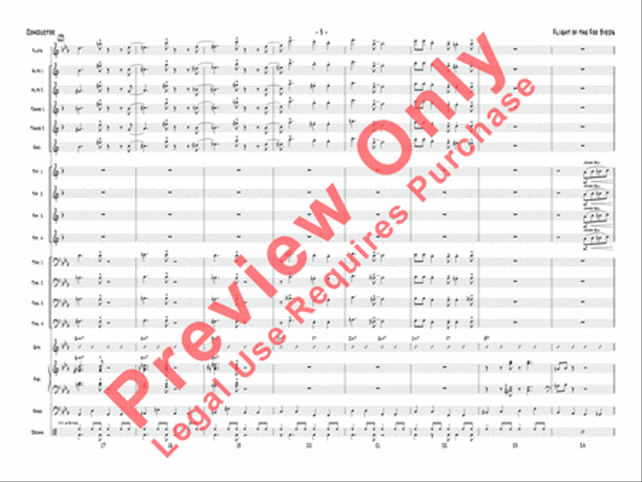 Flight of the Foo Birds Jazz Ensemble scores gallery preview page 20