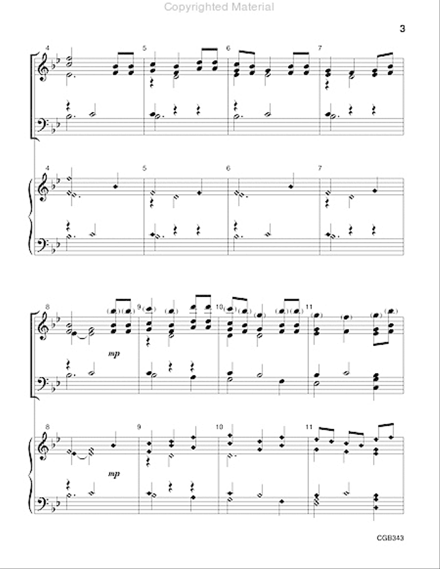 Lord, Whose Love in Humble Service Handbell Choir scores gallery preview page 3
