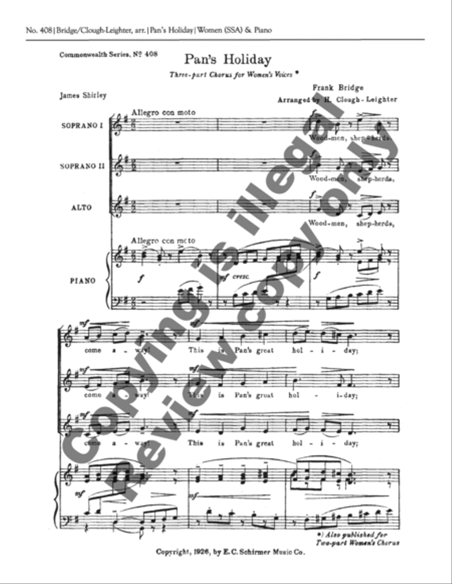Pan's Holiday Pan's Holiday SSA scores gallery preview page 3
