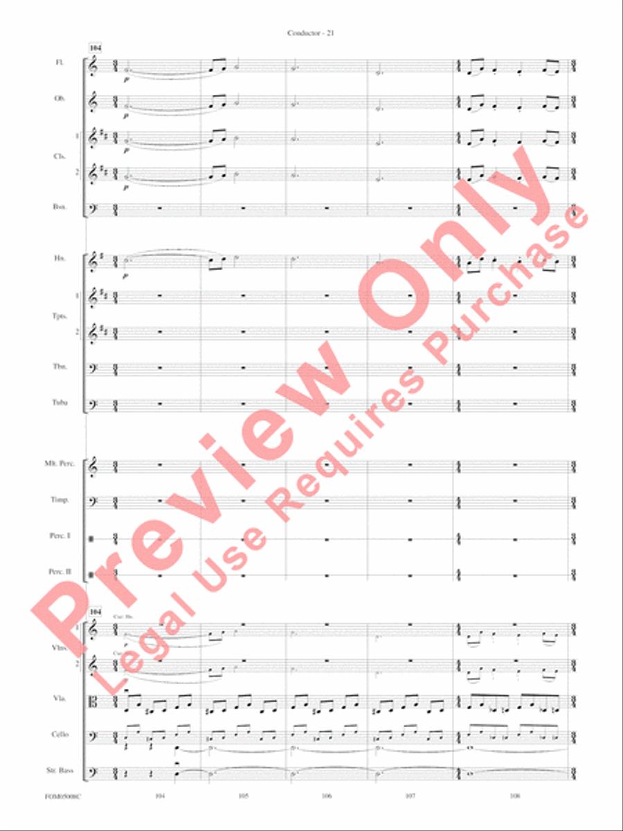 Battle of the Heroes (from Star Wars: Episode III Revenge of the Sith) Full Orchestra scores gallery preview page 24