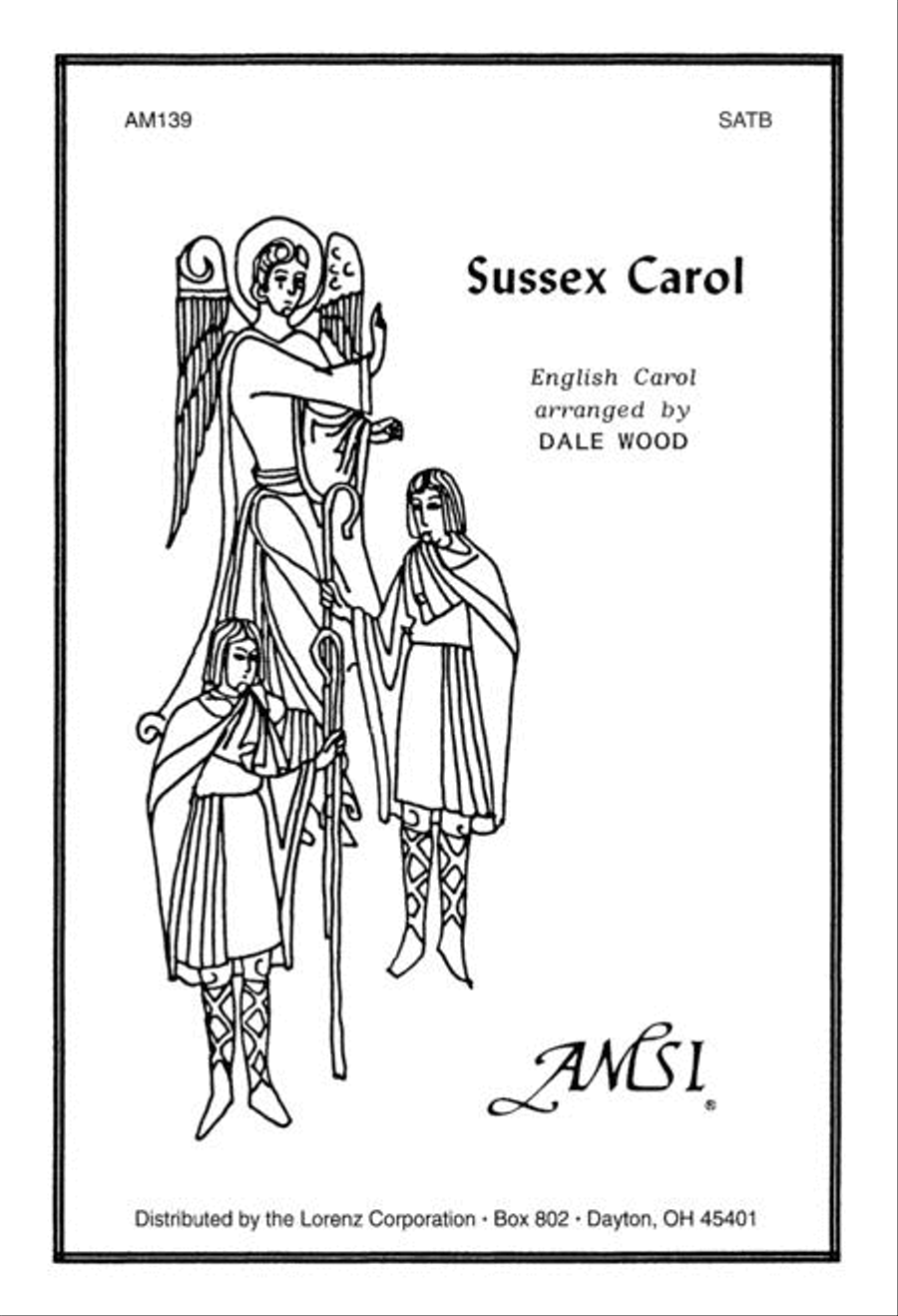 Sussex Carol 4-Part scores gallery preview page 1