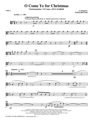 O Come Ye For Christmas (Medley) - Viola