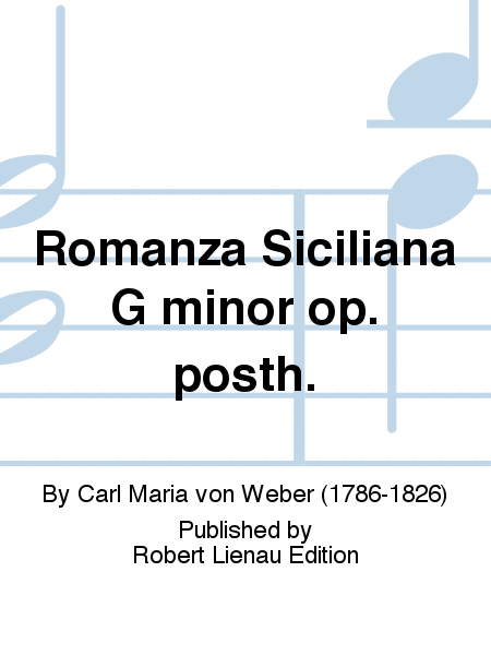 Romanza Siciliana G minor op. posth.