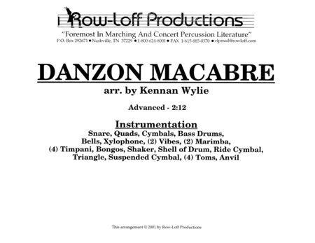 Danzon Macabre w/Tutor Tracks