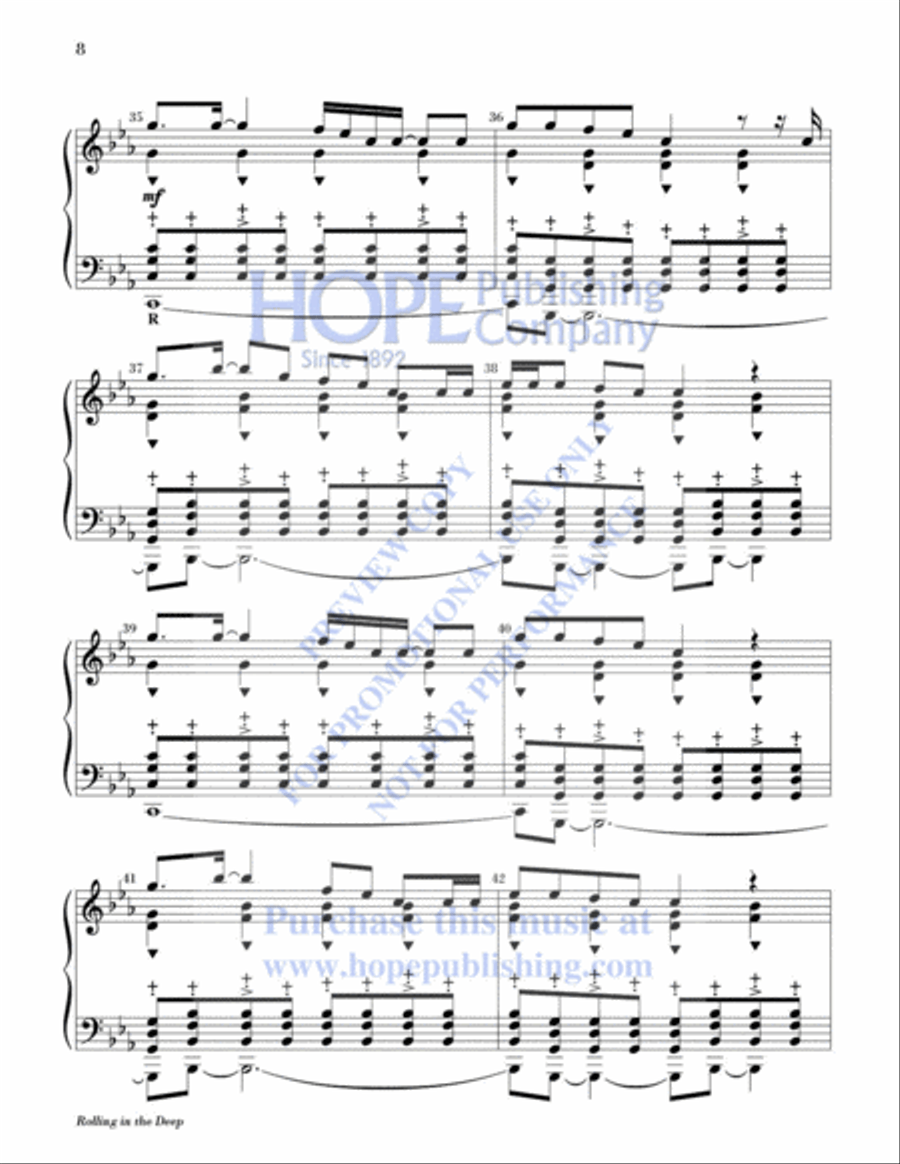 Rolling in the Deep 2-Octaves scores gallery preview page 9