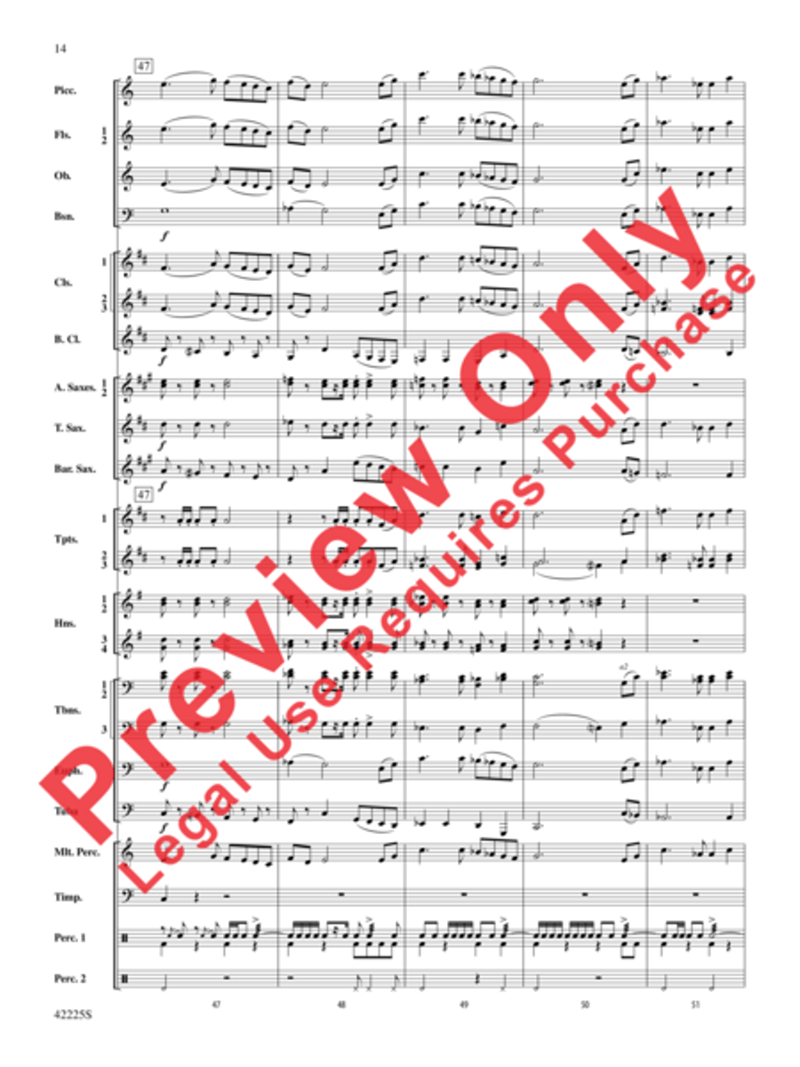 Mountain Strong Concert Band scores gallery preview page 14