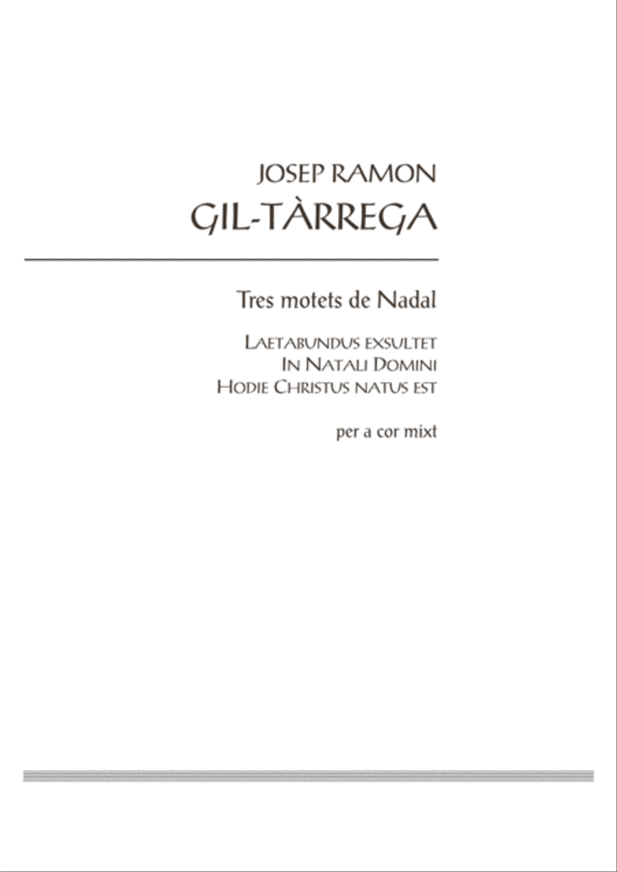 Tres motets de Nadal 4-Part scores gallery preview page 3