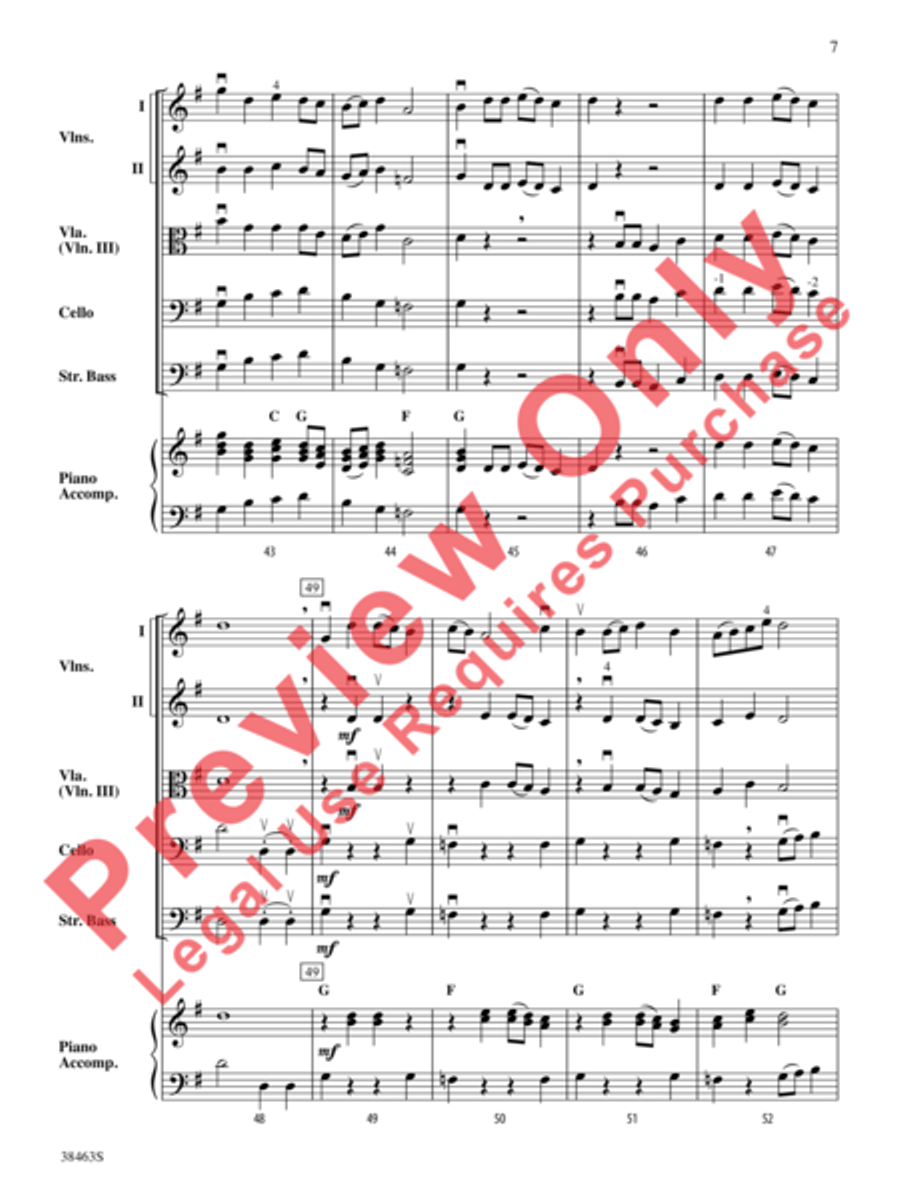 Two Modal Episodes String Orchestra scores gallery preview page 8