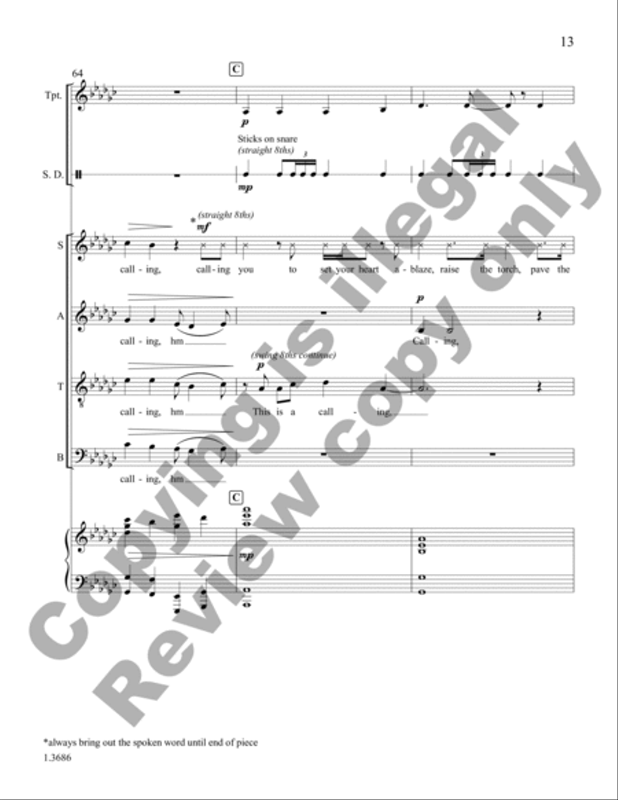 Light Transforms the Darkness (Choral Score)
