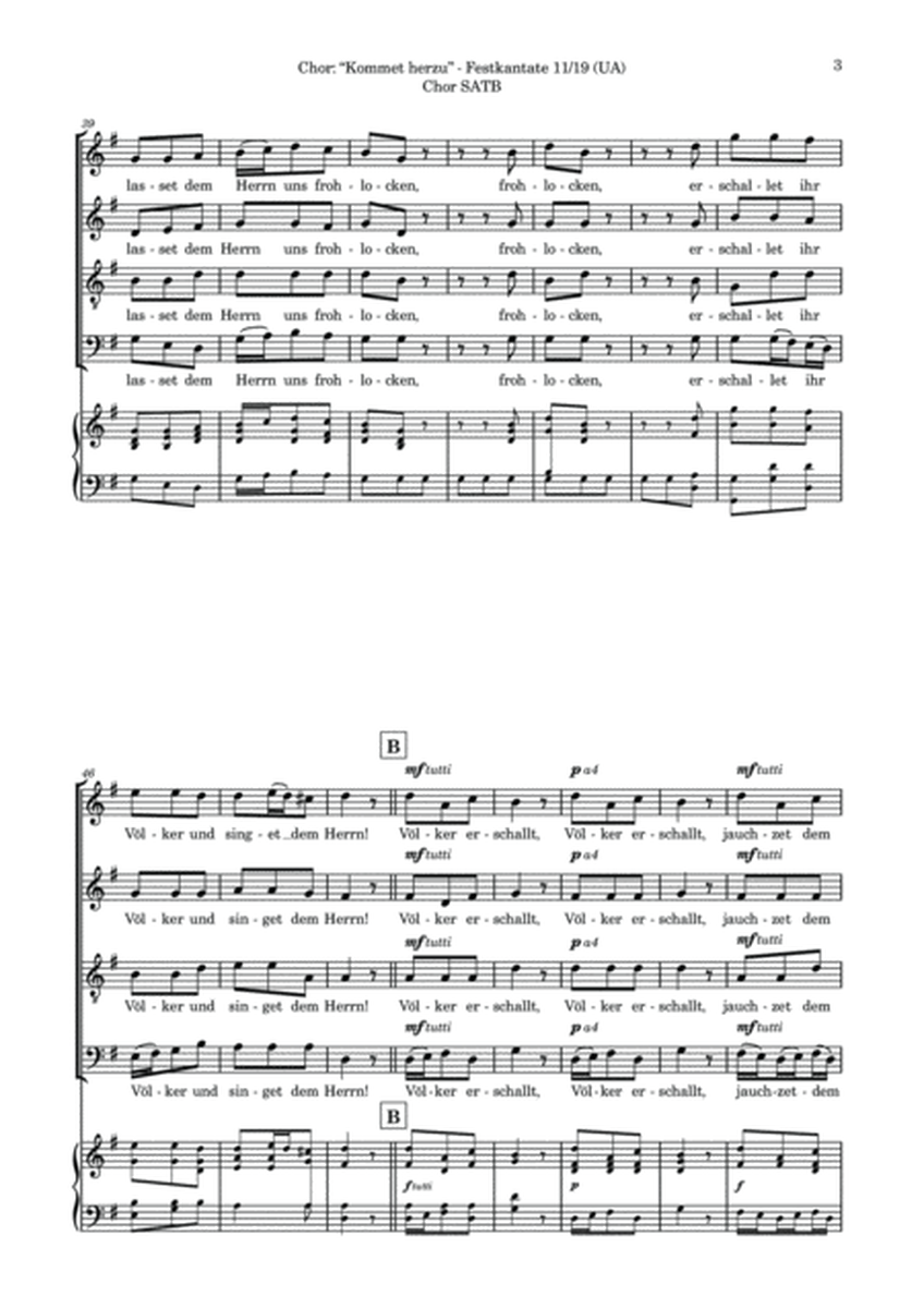 Festkantate (Choir SATB) image number null