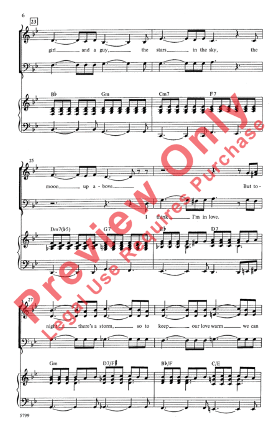 Slow Dancing in the Snow 3-Part scores gallery preview page 6