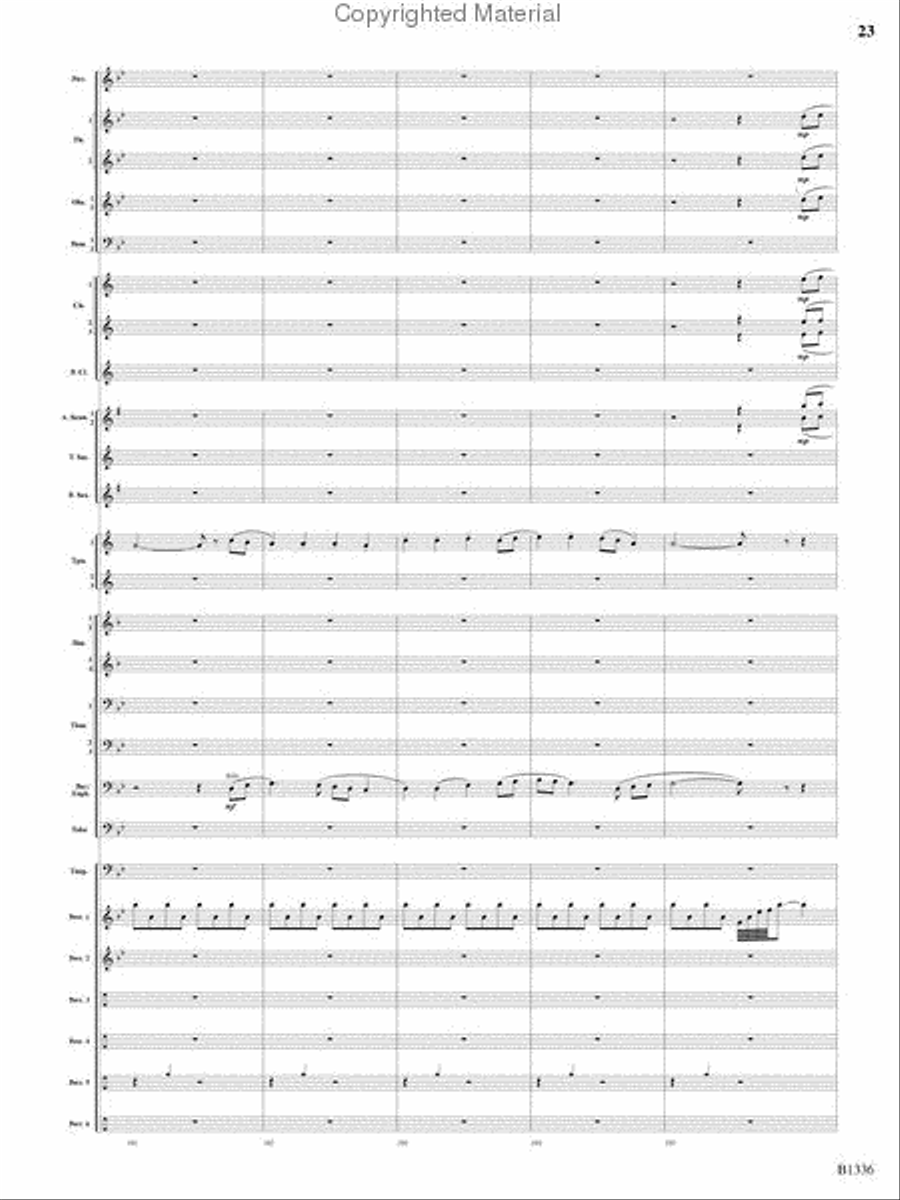 Dreams and Proclamations Concert Band scores gallery preview page 22