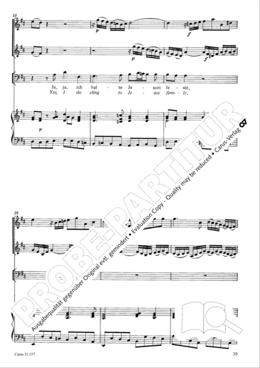 Lord, do not depart until I am blessed (Ich lasse dich nicht, du segnest mich denn) TB scores gallery preview page 40