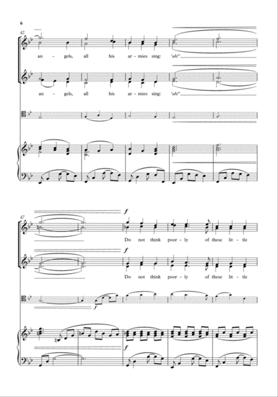 God will give orders/Sweet child SSAA scores gallery preview page 6