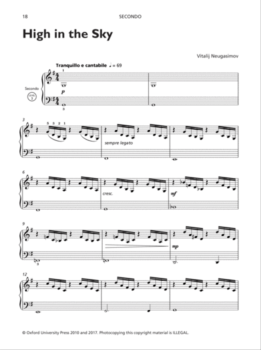 Piano Sketches Duets Book 1 Piano Duet scores gallery preview page 17