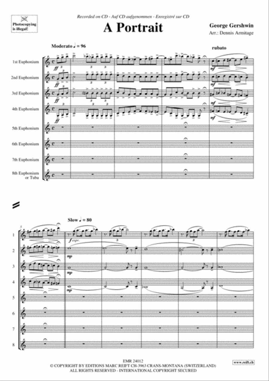 A Portrait Euphonium scores gallery preview page 3