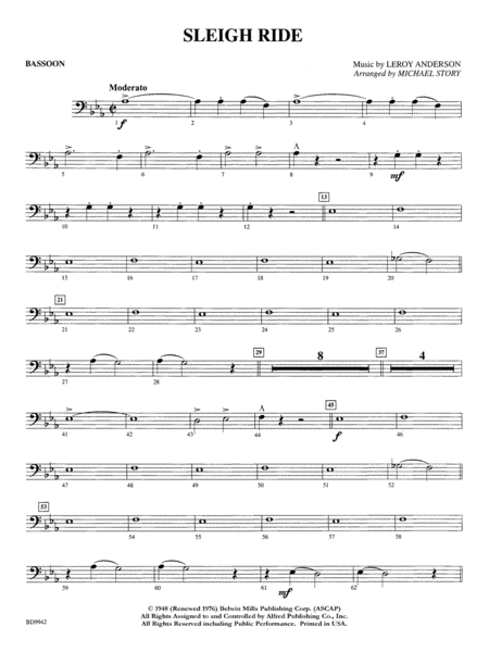 Sleigh Ride: Bassoon