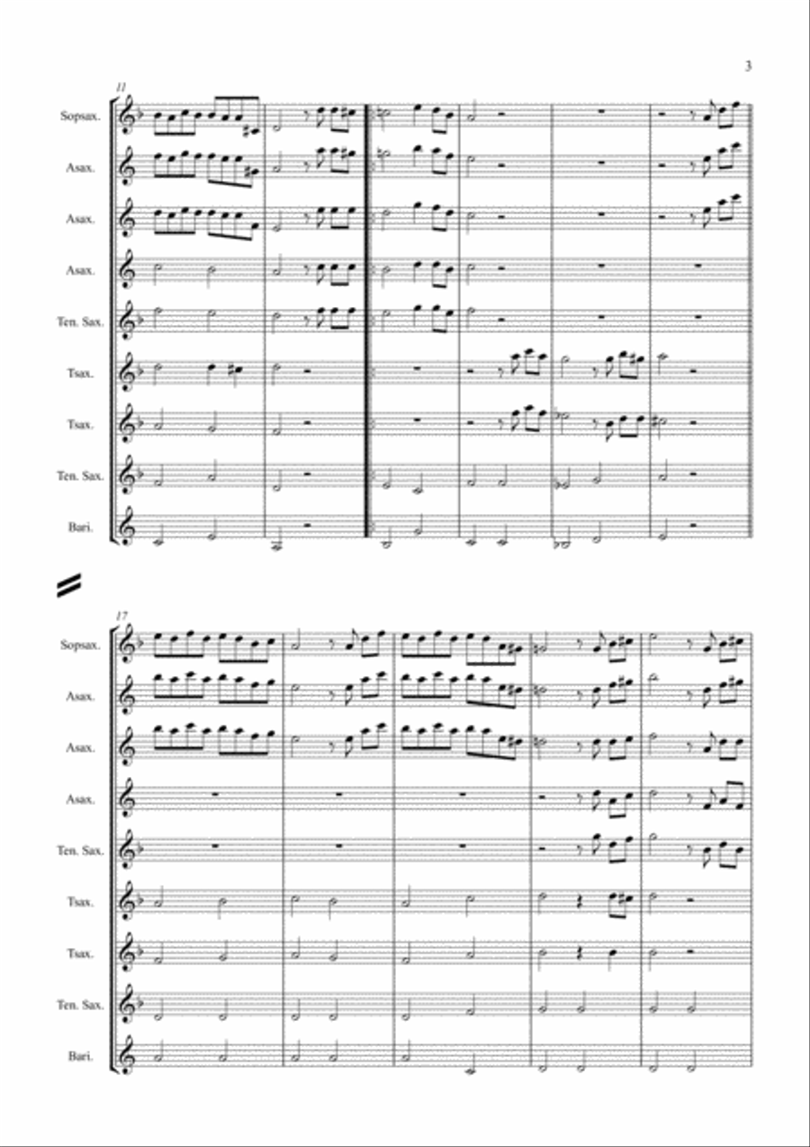 Speak Softly Love Woodwind Quintet scores gallery preview page 3