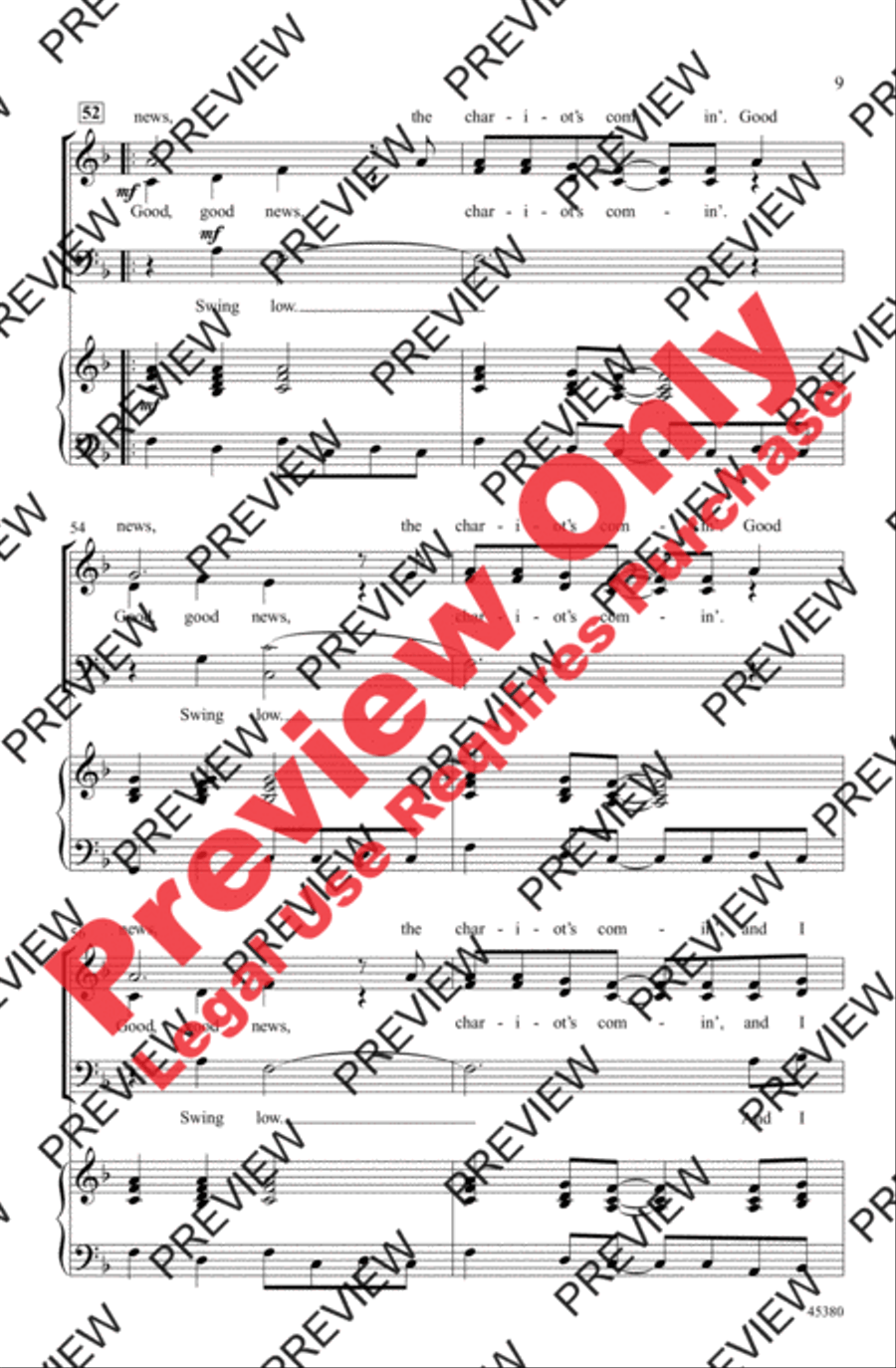 Ain't-a That Good, Good News! 3-Part scores gallery preview page 9