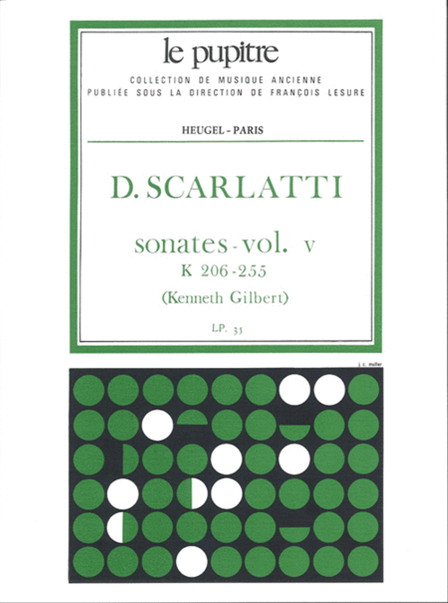 Oeuvres Completes Pour Clavier Volume 5 Sonates K206 A K255 (lp35) Harpsichord scores gallery preview page 1