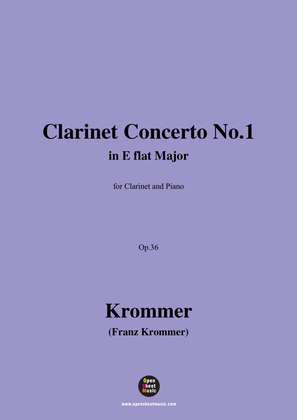 F. Krommer-Clarinet Concerto No.1,Op.36,for Clarinet and Piano
