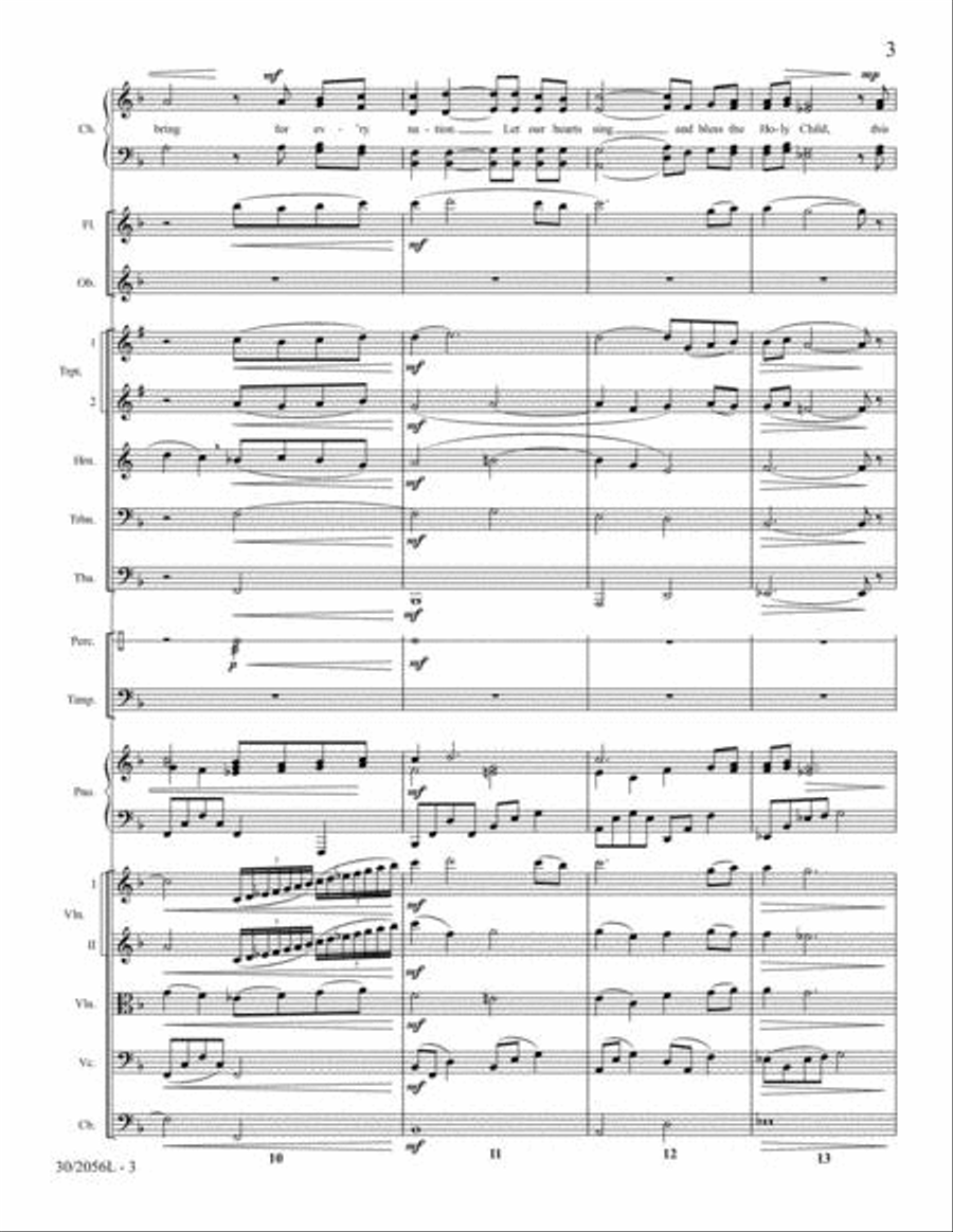Born a Savior, Born a King - Orchestral Full Score and Parts