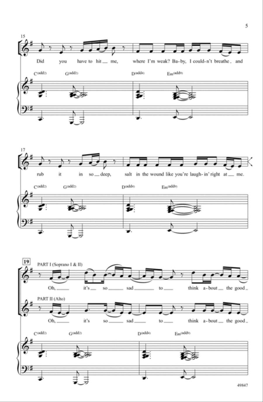 A Taylor Swift Suite Choir scores gallery preview page 4