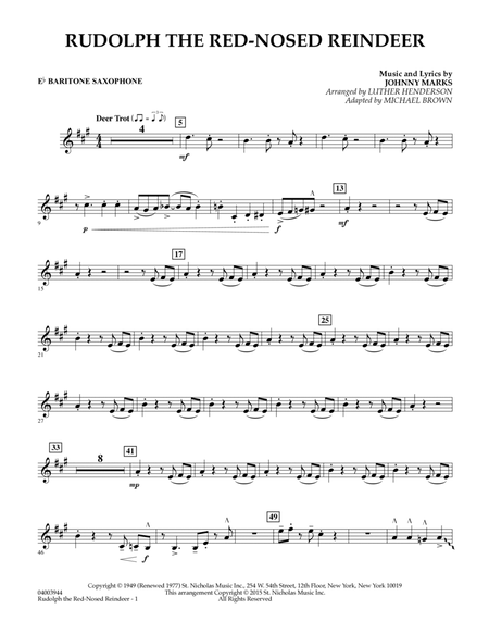 Rudolph the Red-Nosed Reindeer (Canadian Brass) - Eb Baritone Saxophone