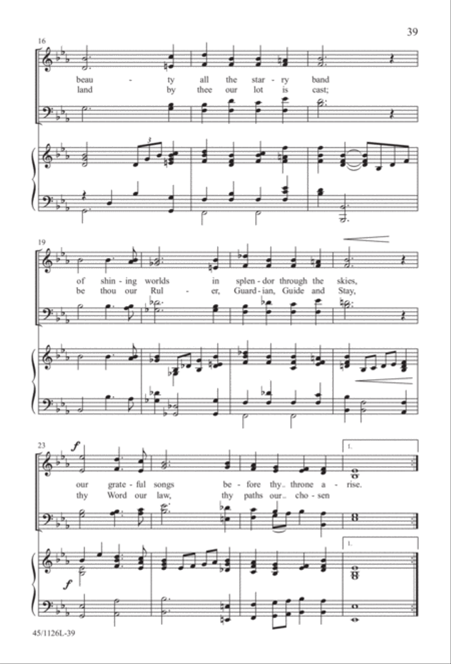 Prayers for the Nations 4-Part scores gallery preview page 40