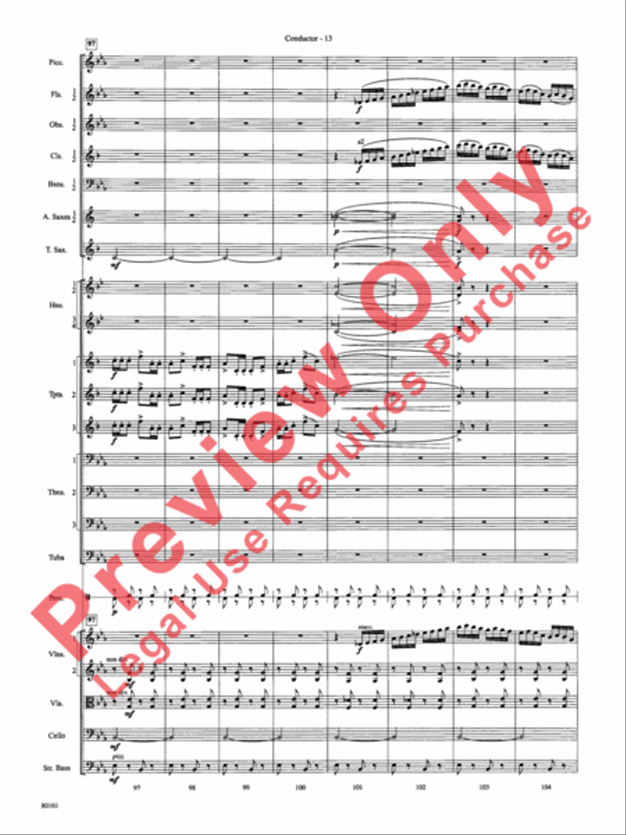 Bugler's Holiday Full Orchestra scores gallery preview page 16