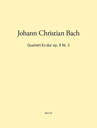 Book cover for Quartet in E flat major Op. 8/3