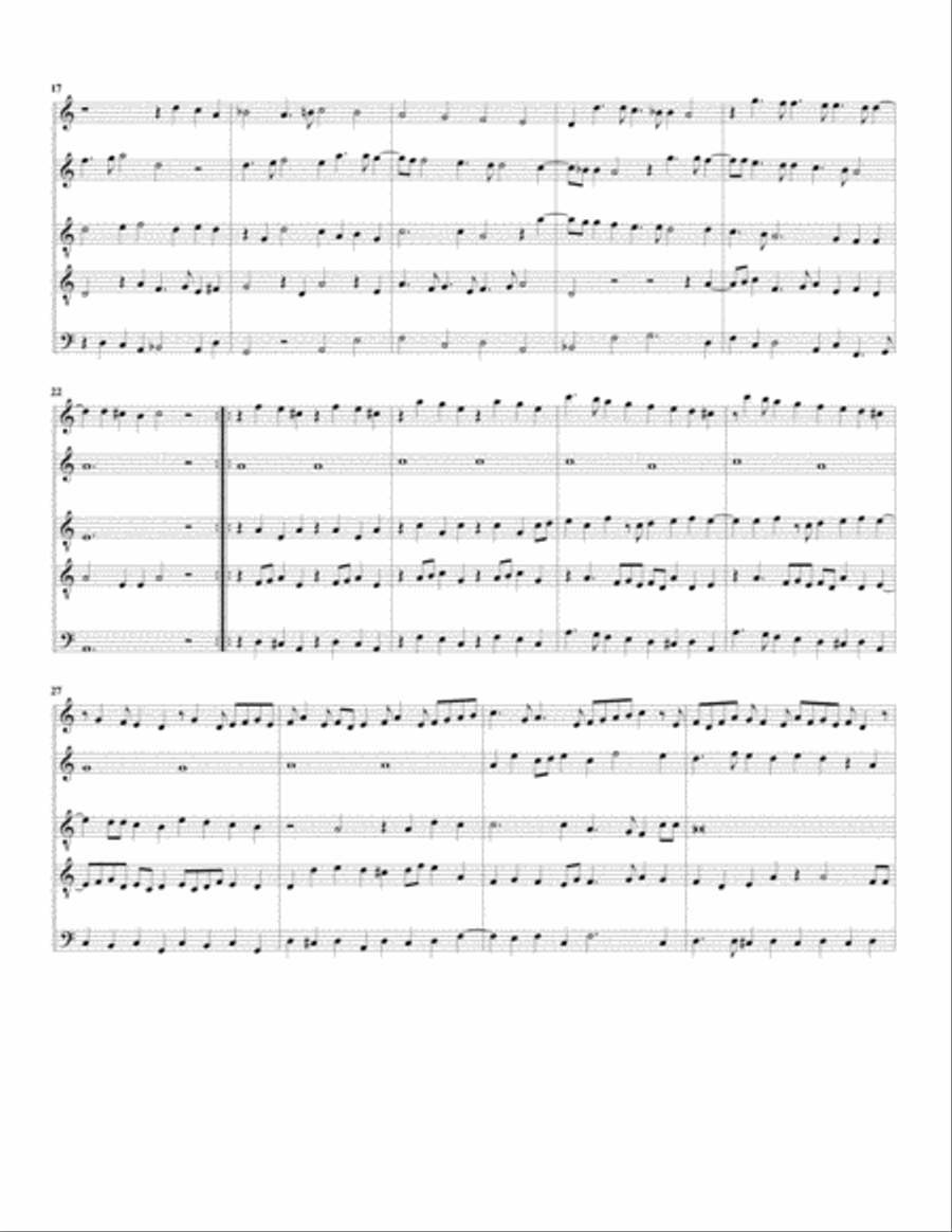 Semper Dowland semper dolens (8, 1604) (arrangement for 5 recorders) Recorder scores gallery preview page 2