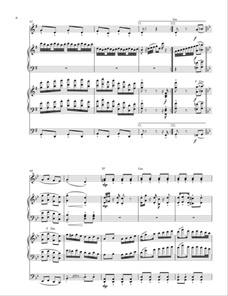 Francisco Canaro - El Chamuyo Piano Trio scores gallery preview page 6