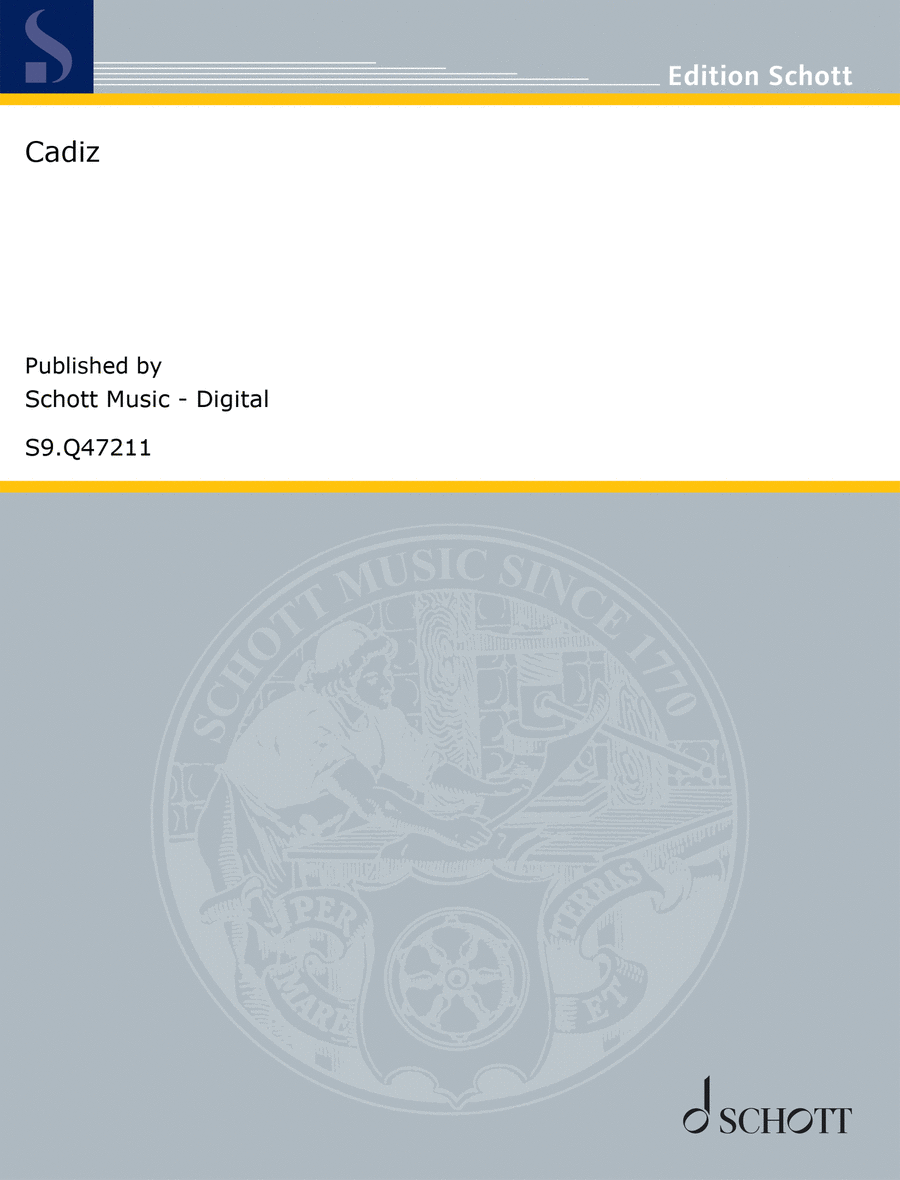 Cadiz Piano Solo scores gallery preview page 1