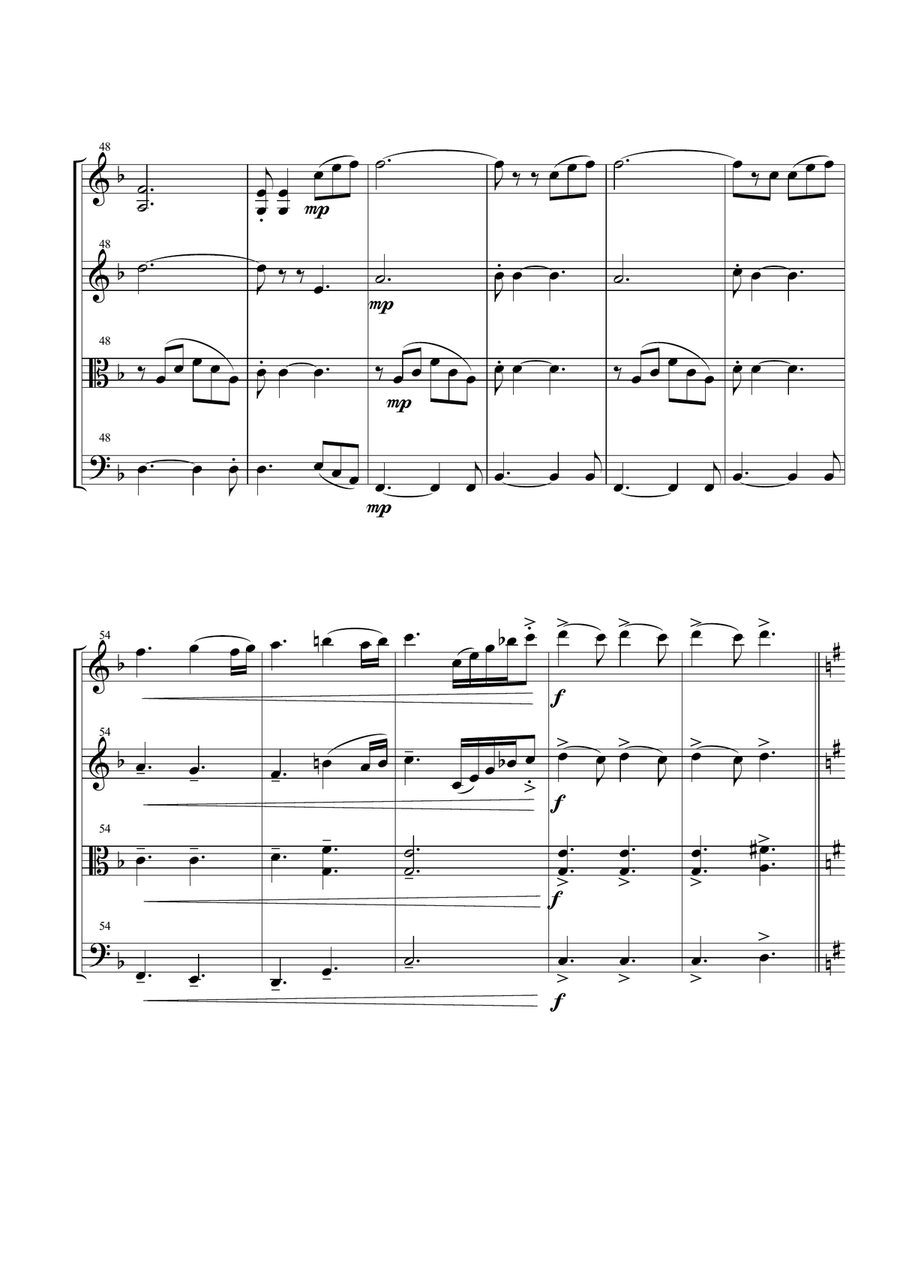 We Are The Champions String Quartet scores gallery preview page 5