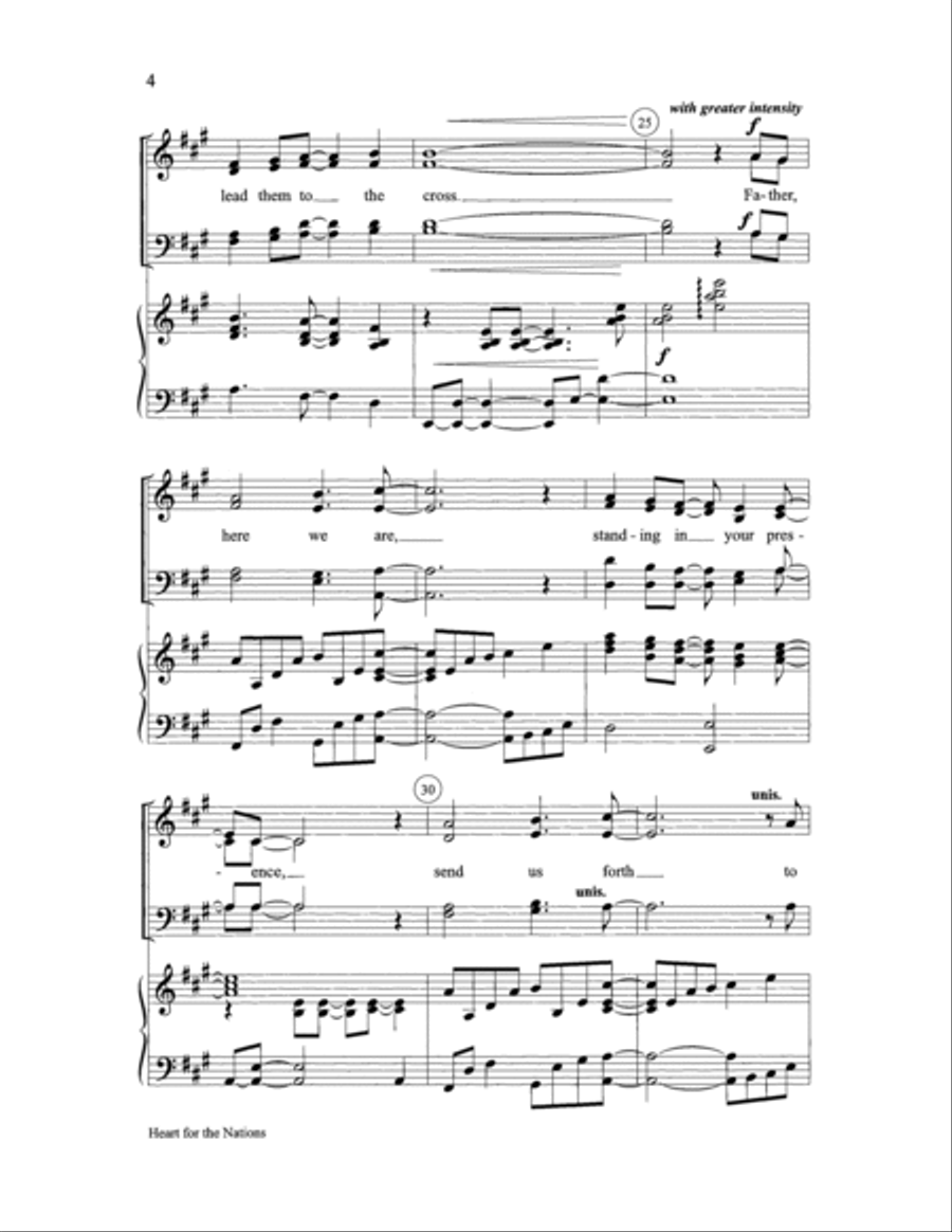 Heart for the Nations Heart for the Nations 4-Part scores gallery preview page 4