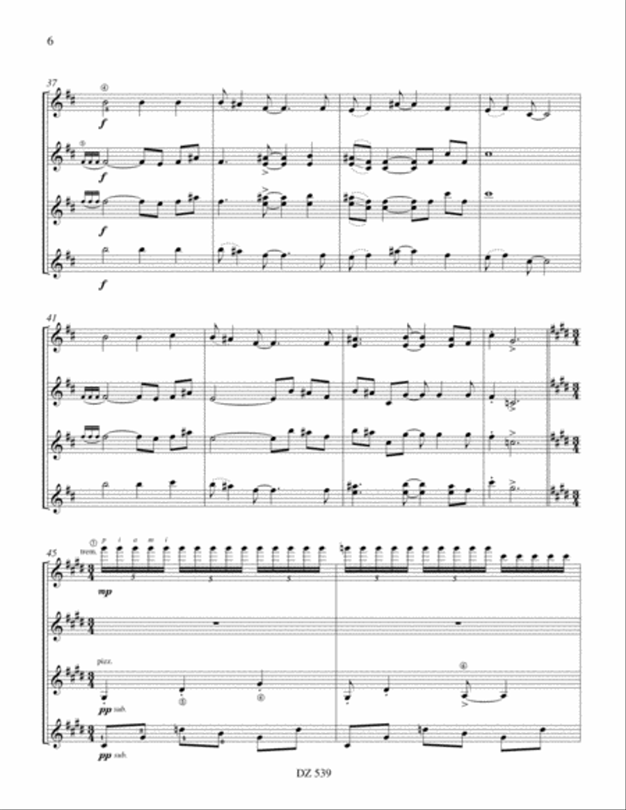 Let the Devil Swing Guitar Ensemble scores gallery preview page 6