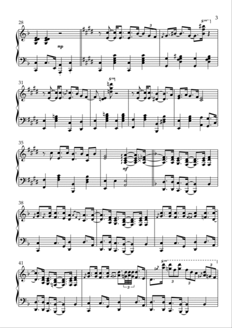 Layla Piano Solo scores gallery preview page 3