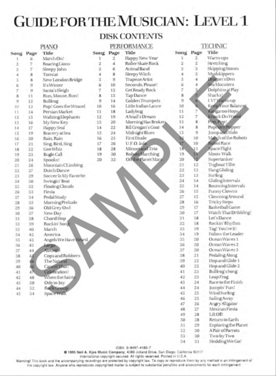 General Midi Orch, Level 1 Piano Method scores gallery preview page 2
