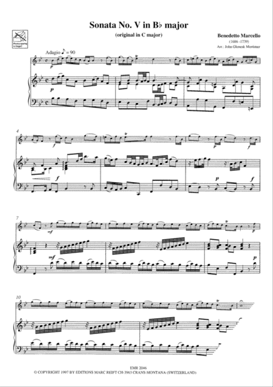 Sonata No. 5 in Bb Major Organ scores gallery preview page 3