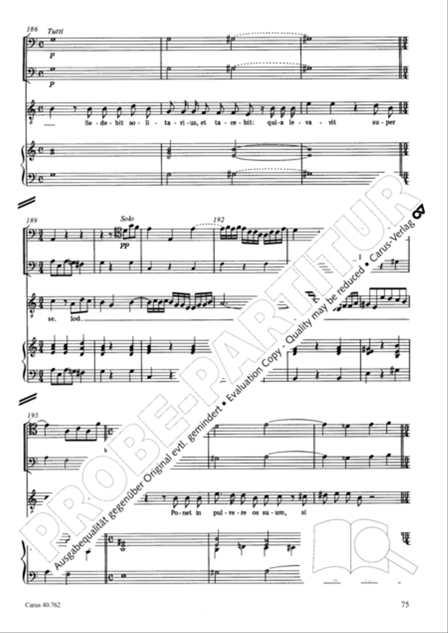 Lamentationes pro Hebdomada Sancta Score scores gallery preview page 90