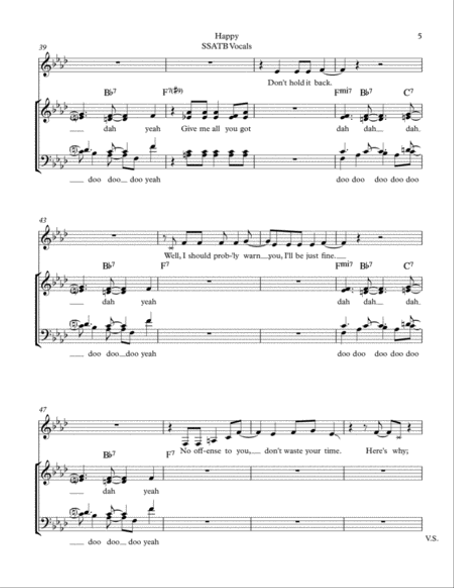 Happy Divisi scores gallery preview page 4