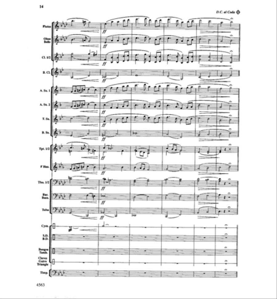 The Eagle's Triumph The Eagle's Triumph Concert Band scores gallery preview page 15