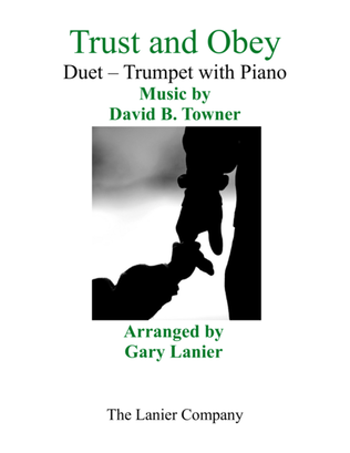Book cover for Gary Lanier: TRUST AND OBEY (Duet – Bb Trumpet & Piano with Parts)