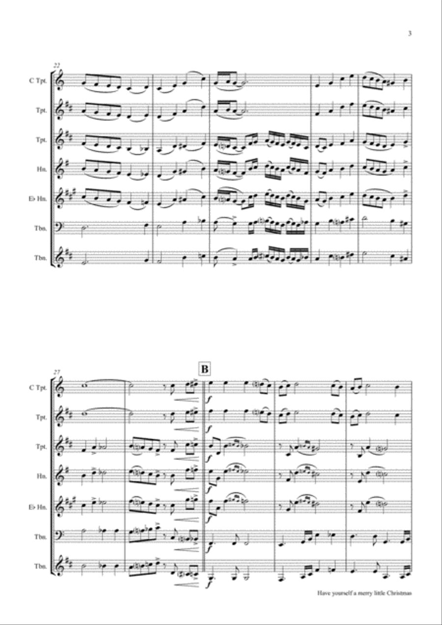 Have Yourself A Merry Little Christmas from MEET ME IN ST. LOUIS Euphonium scores gallery preview page 3