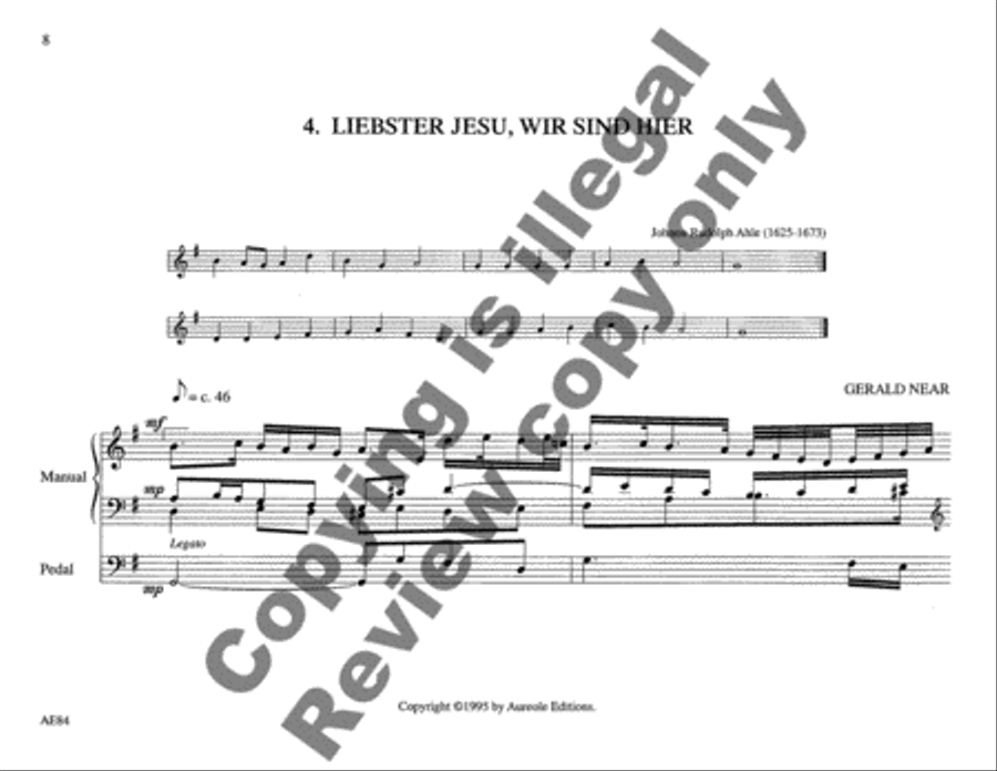 Choraleworks II Ten Chorale Preludes for Organ Organ Solo scores gallery preview page 7