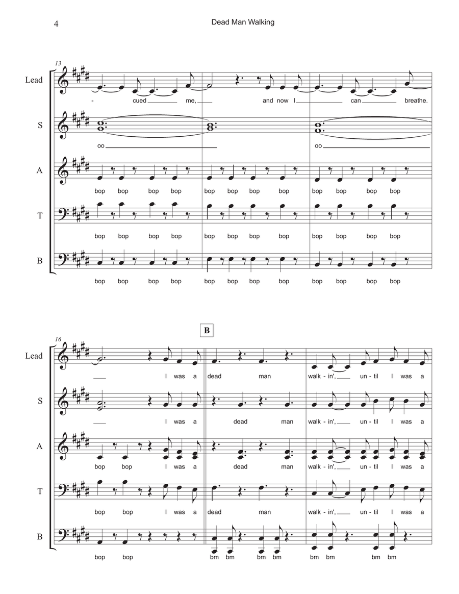 Dead Man Walking Dead Man Walking 4-Part scores gallery preview page 4