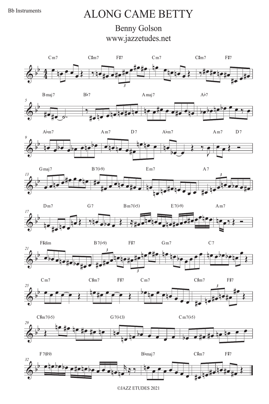 Jazz trumpet 45 jazz etudes for Bb trunpet Trumpet Solo scores gallery preview page 6