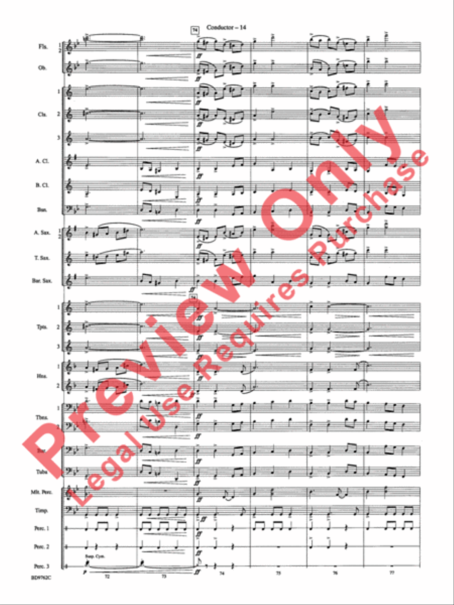 By Loch and Mountain Concert Band scores gallery preview page 17